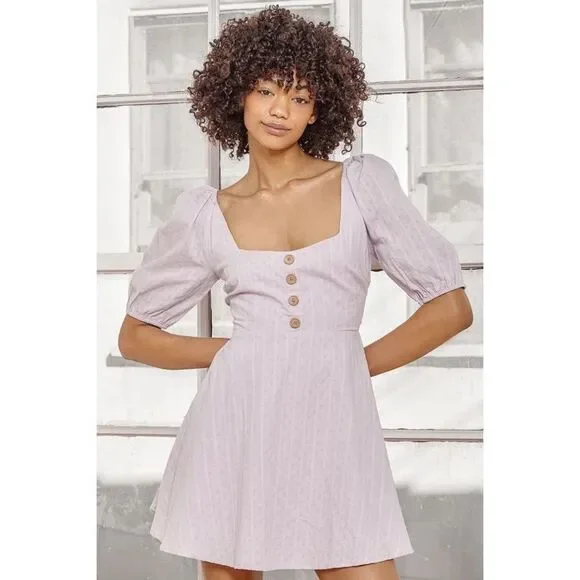 lulus lavender lace dress Cute Lavender Lace Dress - Lace Mini Dress - Short Sleeve Dress